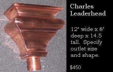 Tudor Copper Leaderhead - Charles