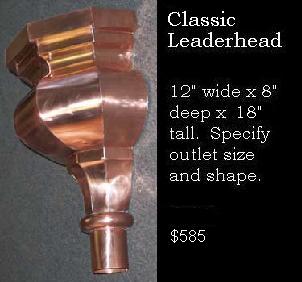 Tudor Copper Leaderhead - Classic