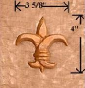 Tudor Bronze Emblem - Fleur-de-lis