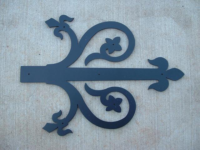 Large Fancy Tudor Strap Hinge