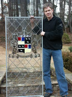 Tudor Coat of Arms Leaded Glass