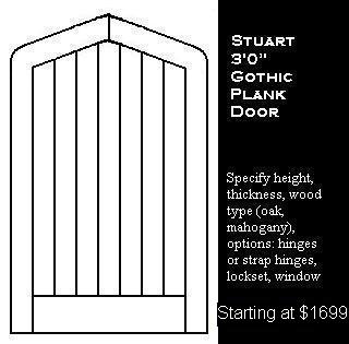 Stuart Gothic Plank Door